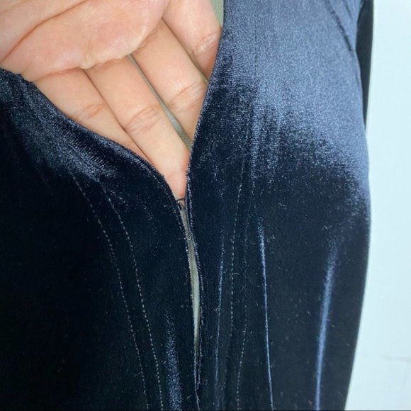 Vintage Villager A Liz Claiborne Velvet Long sleeve open front Cardigan M - Picture 4 of 10